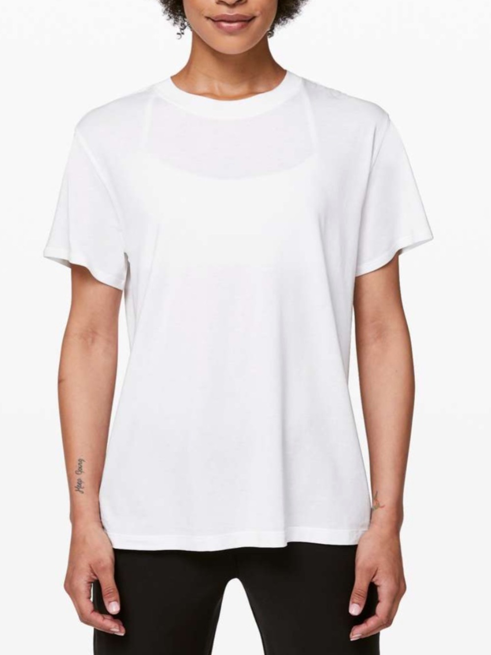 Lululemon All Yours Boyfriend Tee- White